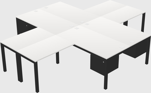 Quad desk