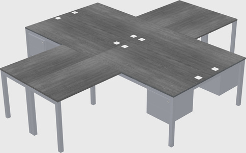 Quad desk