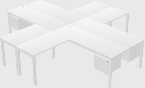 Bureau quadruple