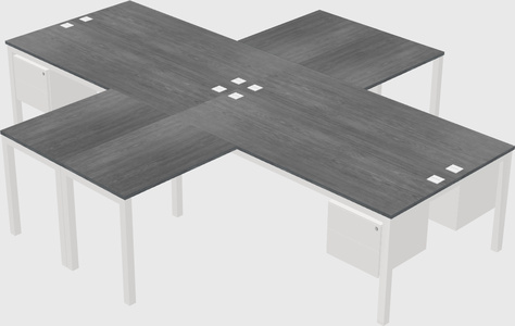 Bureau quadruple