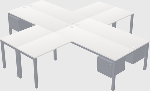 Quad desk