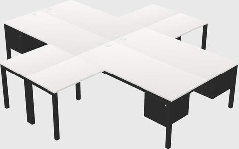 Quad desk