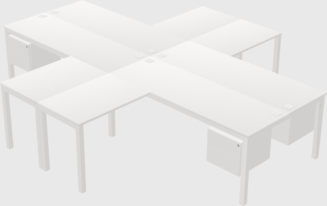 Bureau quadruple