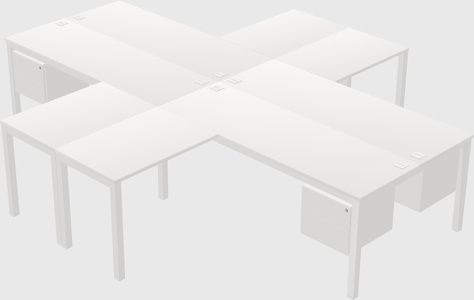Bureau quadruple