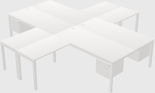 Quad desk