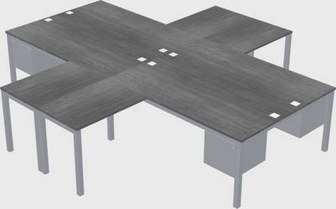 Quad desk