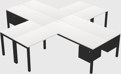 Bureau quadruple