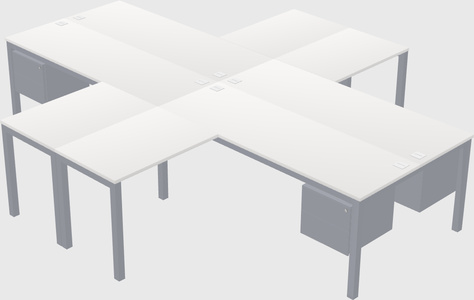 Quad desk