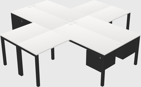 Quad desk