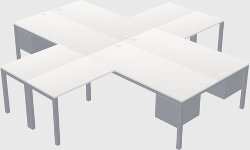 Quad desk