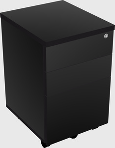 Mobile pedestal file cabinet