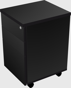 Mobile pedestal file cabinet