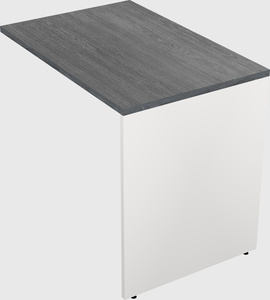 Desk return - wooden base