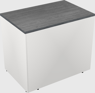 Desk return - wooden base