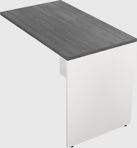 Desk return - wooden base