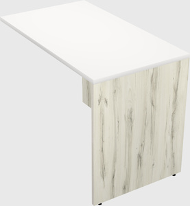 Desk return - wooden base