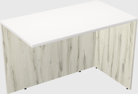 Desk return - wooden base