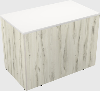 Desk return - wooden base