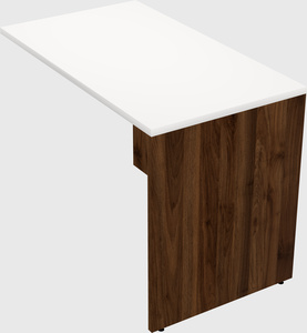 Desk return - wooden base