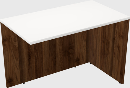 Desk return - wooden base