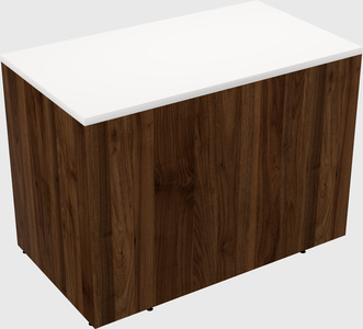 Desk return - wooden base