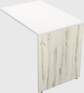 Desk return - wooden base