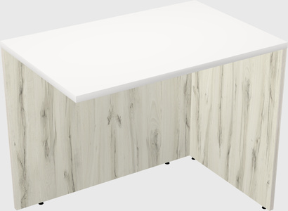 Desk return - wooden base