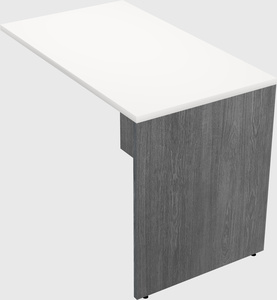 Desk return - wooden base