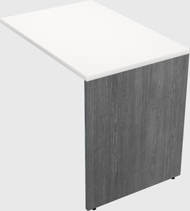 Desk return - wooden base