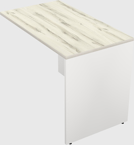 Desk return - wooden base