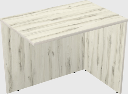 Desk return - wooden base