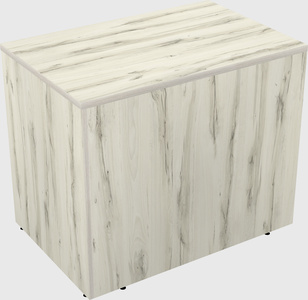 Desk return - wooden base