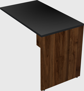 Desk return - wooden base
