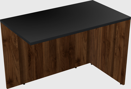 Desk return - wooden base