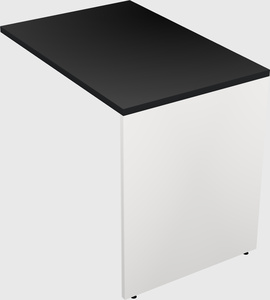 Desk return - wooden base