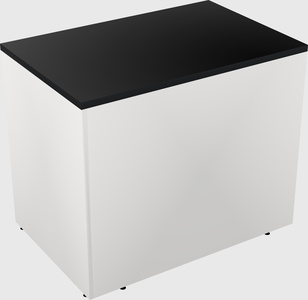 Desk return - wooden base