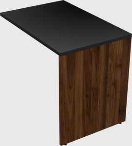 Desk return - wooden base