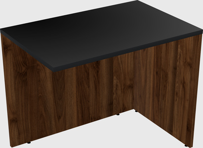 Desk return - wooden base