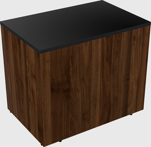 Desk return - wooden base