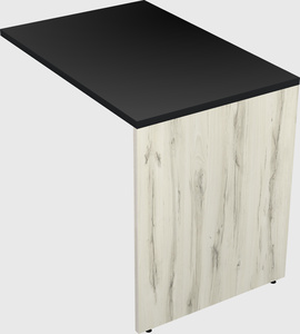 Desk return - wooden base