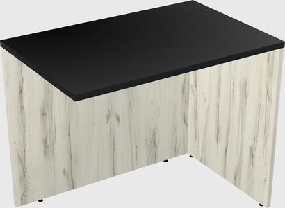 Desk return - wooden base