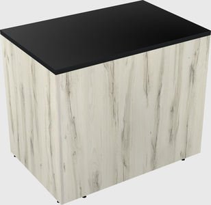 Desk return - wooden base