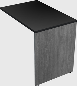 Desk return - wooden base