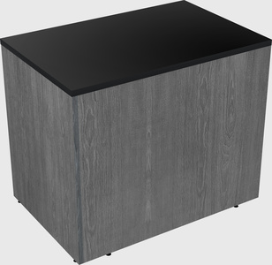 Desk return - wooden base