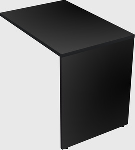Desk return - wooden base