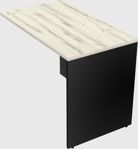 Desk return - wooden base