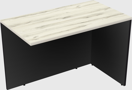 Desk return - wooden base