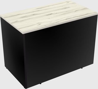Desk return - wooden base