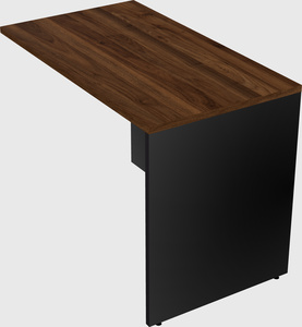 Desk return - wooden base