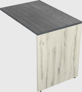 Desk return - wooden base